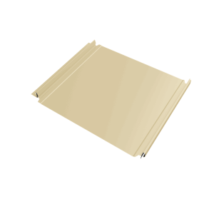 Кликфальц Double Pro Grand Line 0,45 PE с пленкой на замках RAL 1015 светлая слоновая кость