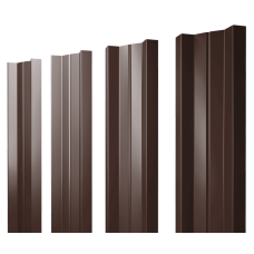 Штакетник М-образный А с прямым резом 0,45 Drap TX RAL 8017 шоколад
