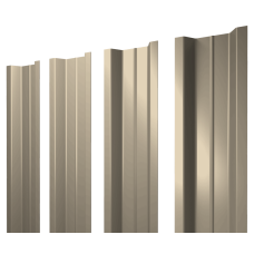 Штакетник П-образный В с прямым резом 0,45 PE RAL 1015 светлая слоновая кость