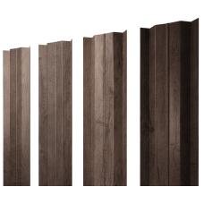 Штакетник М-образный В с прямым резом 0,45 Print Premium Almond Wood Fresh