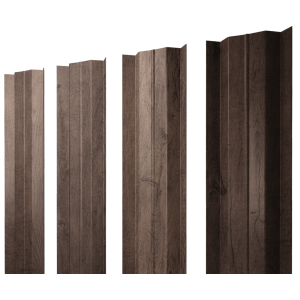 Штакетник М-образный В с прямым резом 0,45 Print Premium Almond Wood Fresh