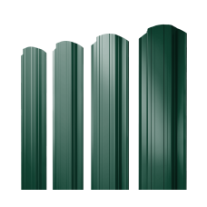 Штакетник Прямоугольный фигурный 0,45 PE RAL 6005 зеленый мох