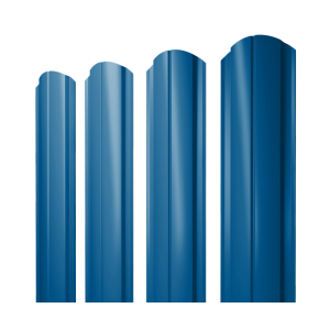 Штакетник Полукруглый Slim фигурный 0,4 PE RAL 5005 сигнальный синий