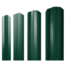 Штакетник М-образный А фигурный 0,4 PE RAL 6005 зеленый мох