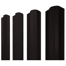 Штакетник М-образный B фигурный 0,45 PE-Double RAL 9005 черный