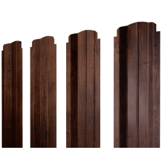 Штакетник П-образный B фигурный 0,45 Print-Double Premium Cherry Wood Fresh