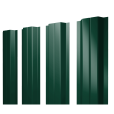 Штакетник П-образный A с прямым резом 0,45 PE RAL 6005 зеленый мох