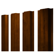 Штакетник П-образный A с прямым резом 0,4 Print Premium Golden Wood Intense FTC