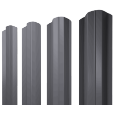 Штакетник М-образный В фигурный 0,4 PE RAL 7004 сигнальный серый