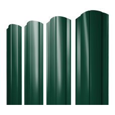 Штакетник Круглый фигурный 0,4 PE RAL 6005 зеленый мох