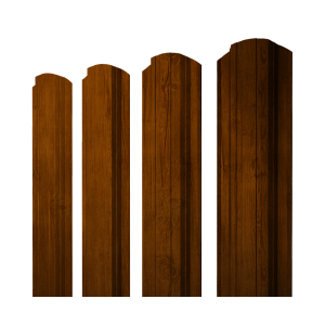 Штакетник Прямоугольный фигурный 0,45 Print Premium Golden Wood Intense FTC