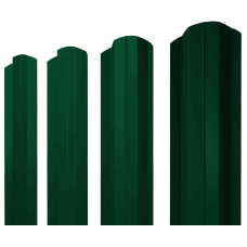 Штакетник М-образный В фигурный 0,45 PE RAL 6005 зеленый мох
