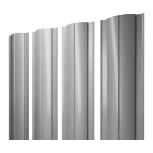 Штакетник Круглый с прямым резом 0,4 PE RAL 7004 сигнальный серый