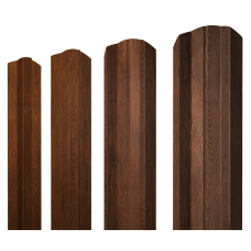 Штакетник М-образный А фигурный 0,4 Print Premium Golden Wood Fresh TwinColor