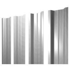 Штакетник П-образный В с прямым резом 0,5 Satin RAL 9003 сигнальный белый
