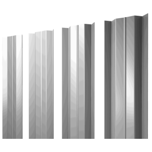 Штакетник М-образный В с прямым резом 0,5 Satin RAL 9003 сигнальный белый