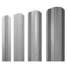 Штакетник М-образный А фигурный 0,5 Satin RAL 7004 сигнальный серый