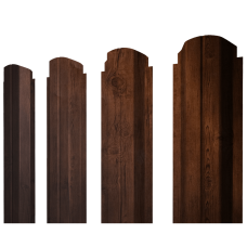 Штакетник П-образный А фигурный 0,4 Print Premium Cherry Wood Fresh TwinColor