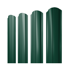 Штакетник Полукруглый Slim фигурный 0,45 PE RAL 6005 зеленый мох