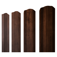 Штакетник М-образный А фигурный 0,4 Print Premium Cherry Wood Fresh TwinColor