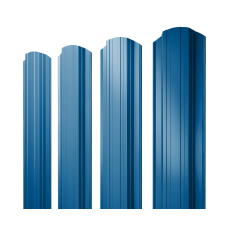 Штакетник Прямоугольный фигурный 0,45 PE RAL 5005 сигнальный синий