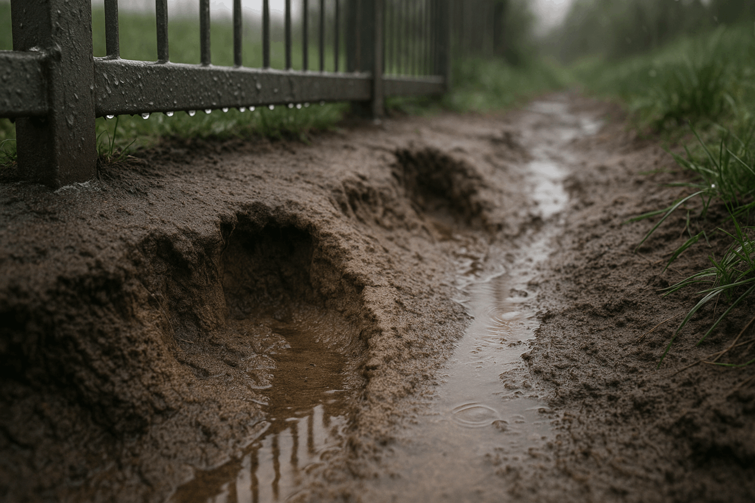  Вымывание и проседание грунта