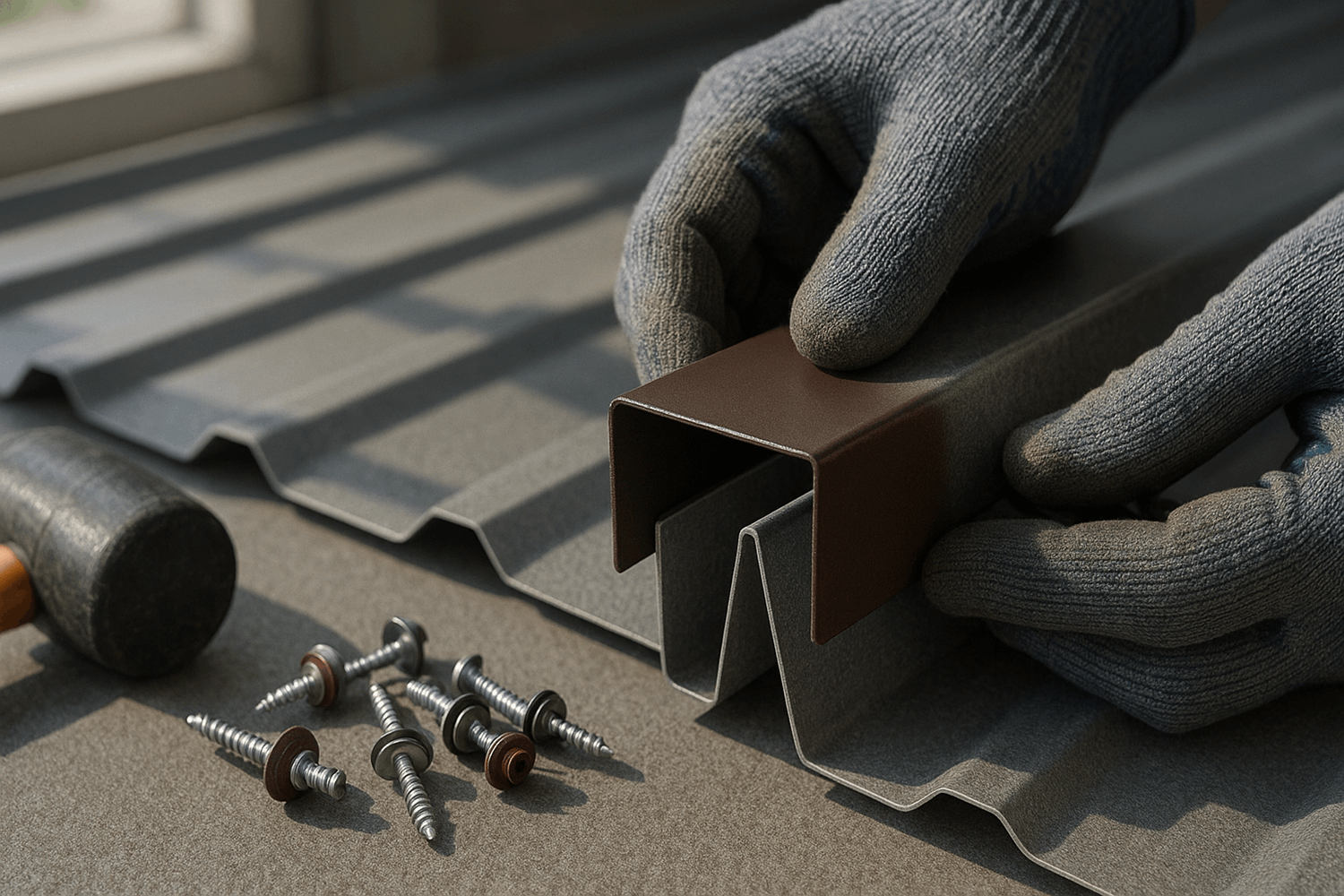  1. П-образная торцевая планка (доборный элемент)