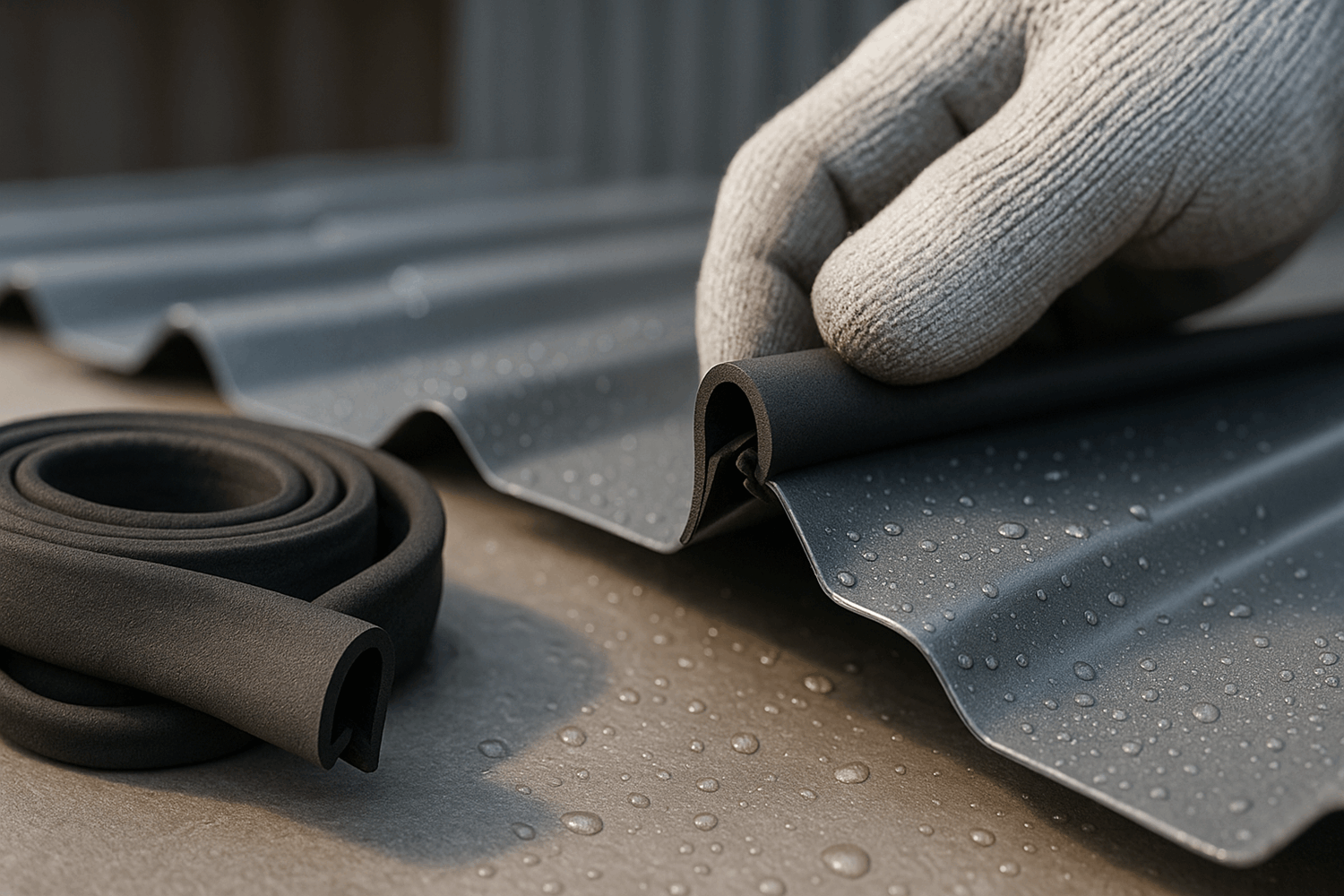  3. Резиновый/ПВХ уплотнитель (кромочный профиль)