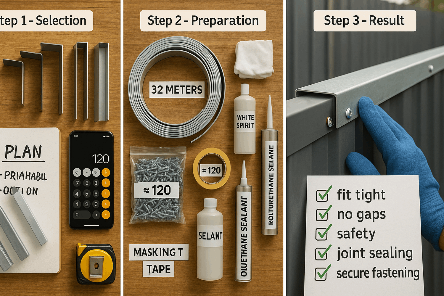 Итого: 3 шага к безопасным краям