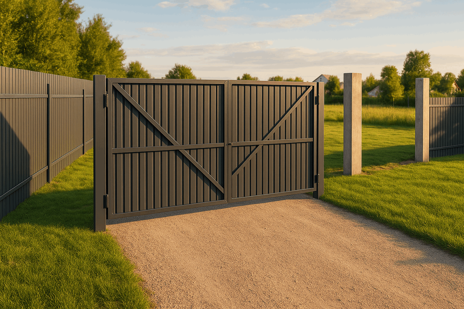 Виды ворот и заборов: что нужно знать перед чертежом