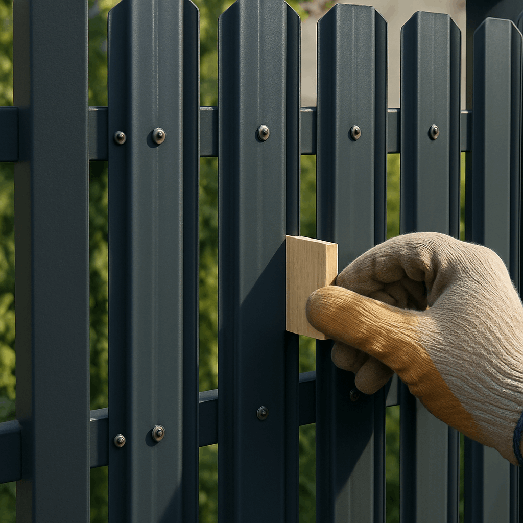  Забор из евроштакетника