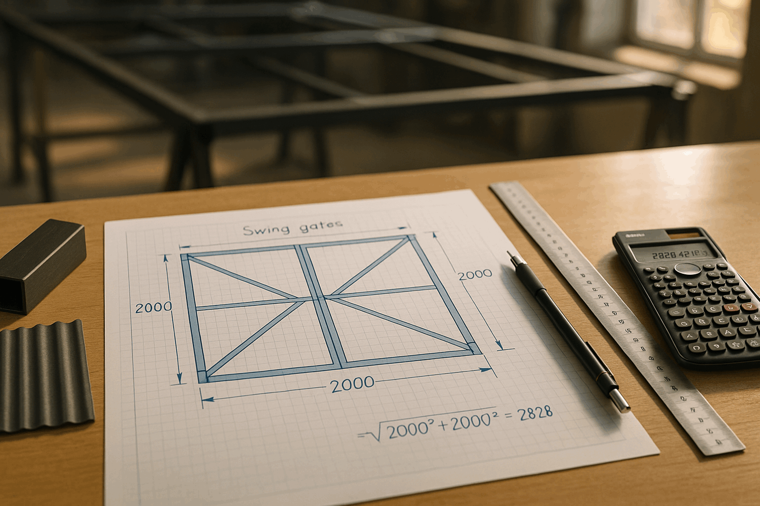 Зачем нужен чертеж ворот и забора