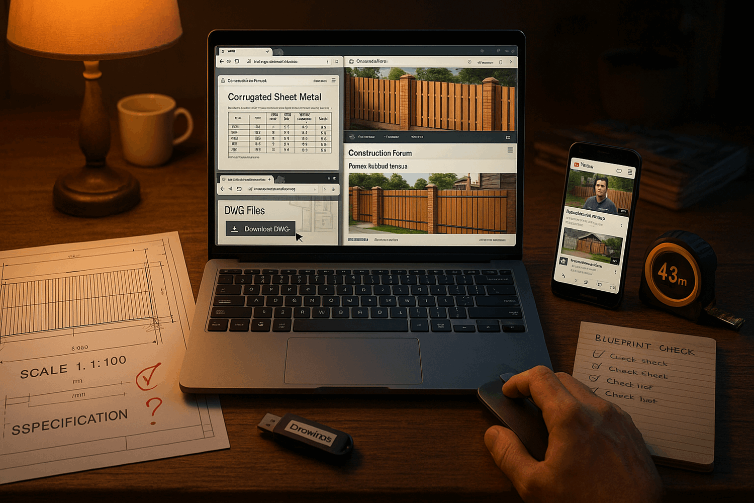 Где скачать готовые чертежи заборов: подборка бесплатных проектов