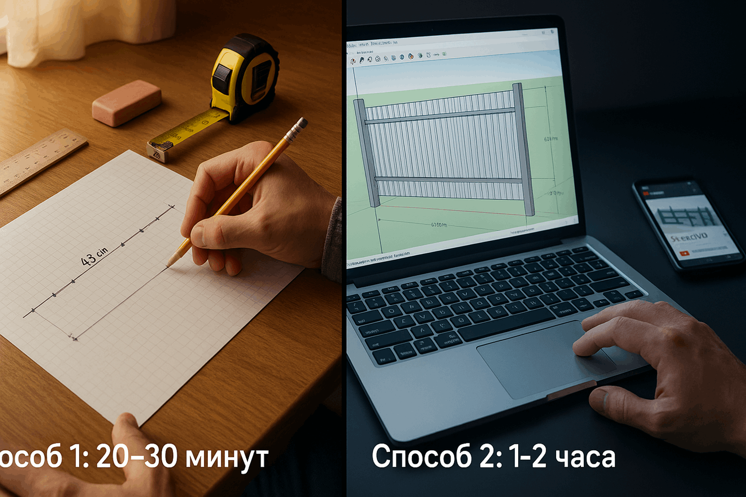 Как создать чертёж забора самостоятельно: пошаговая инструкция
