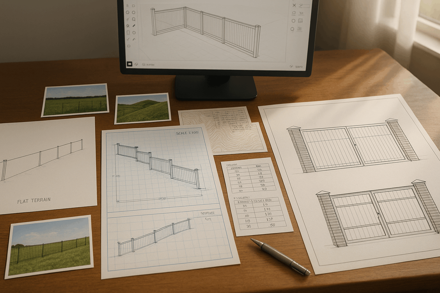 Типы чертежей заборов: выбираем под свою задачу