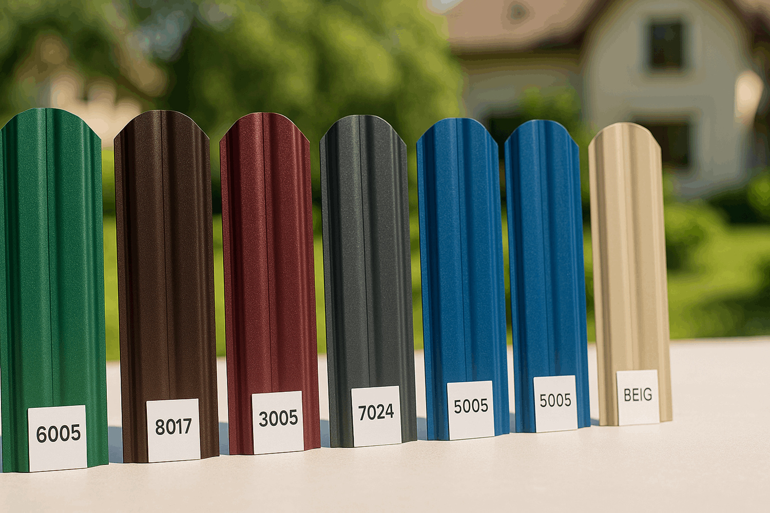 Топ-6 самых популярных цветов евроштакетника (с фото)