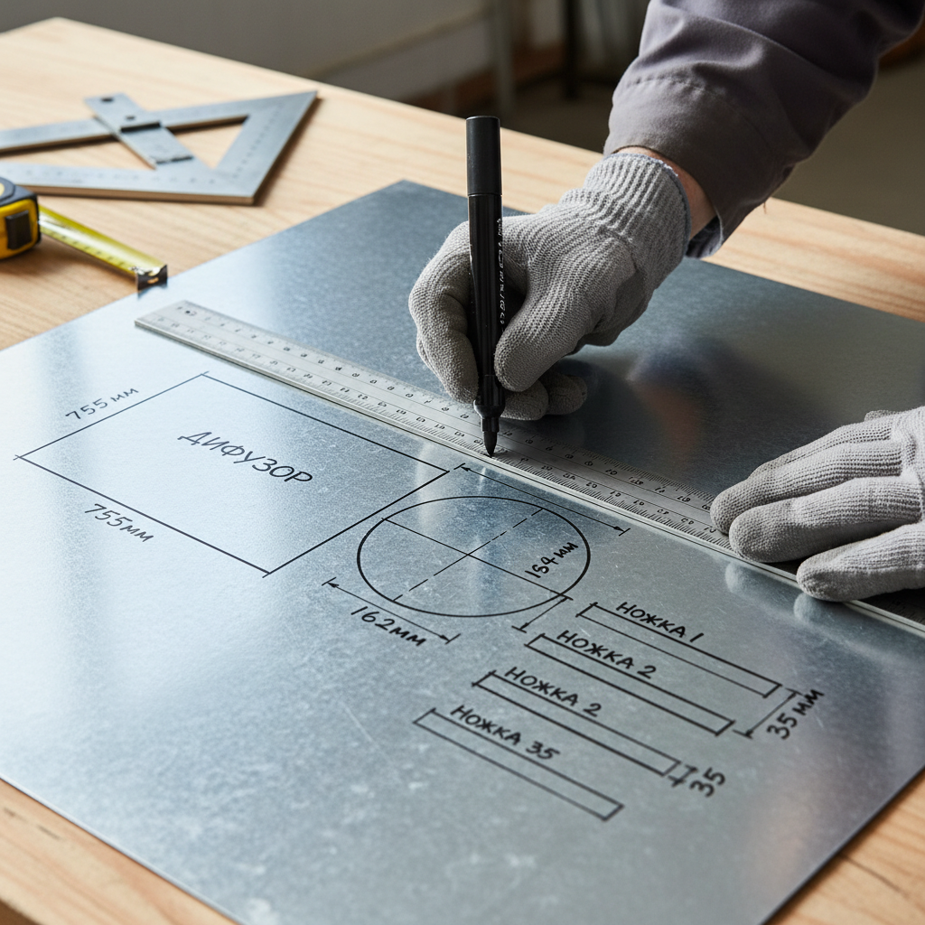  Этап 2: Разметка на металле