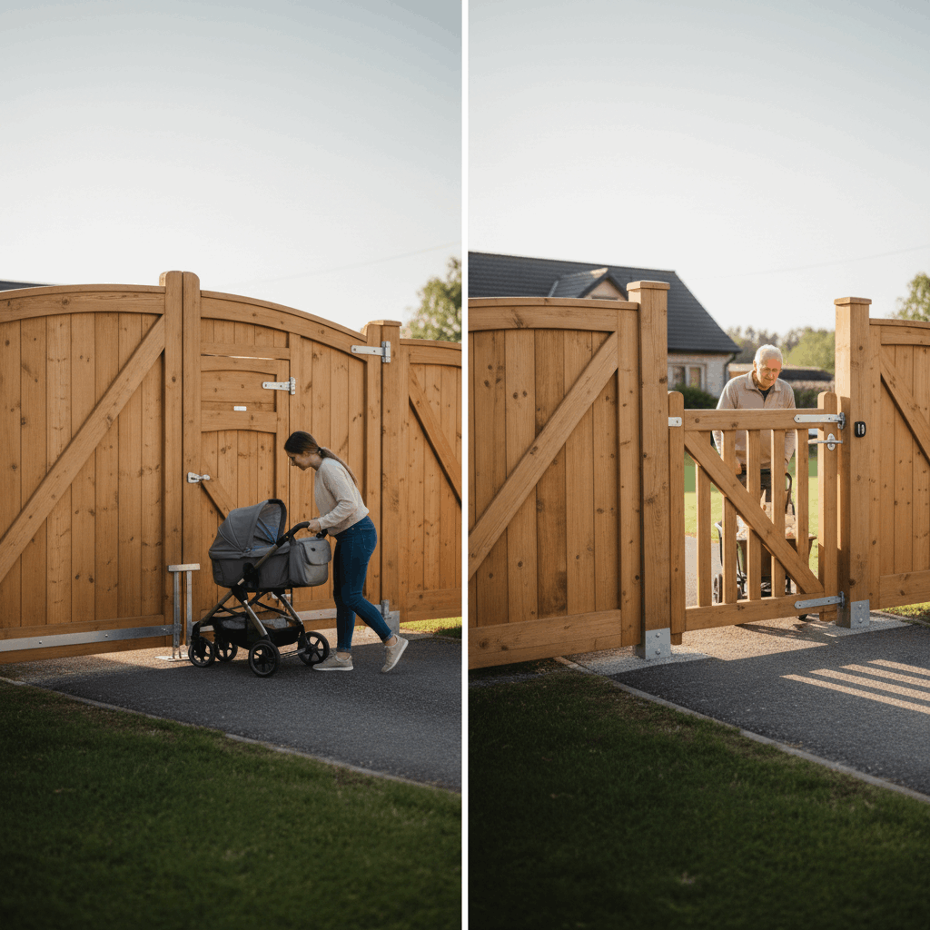 Встроенная или отдельная калитка: что выбрать для вашего участка