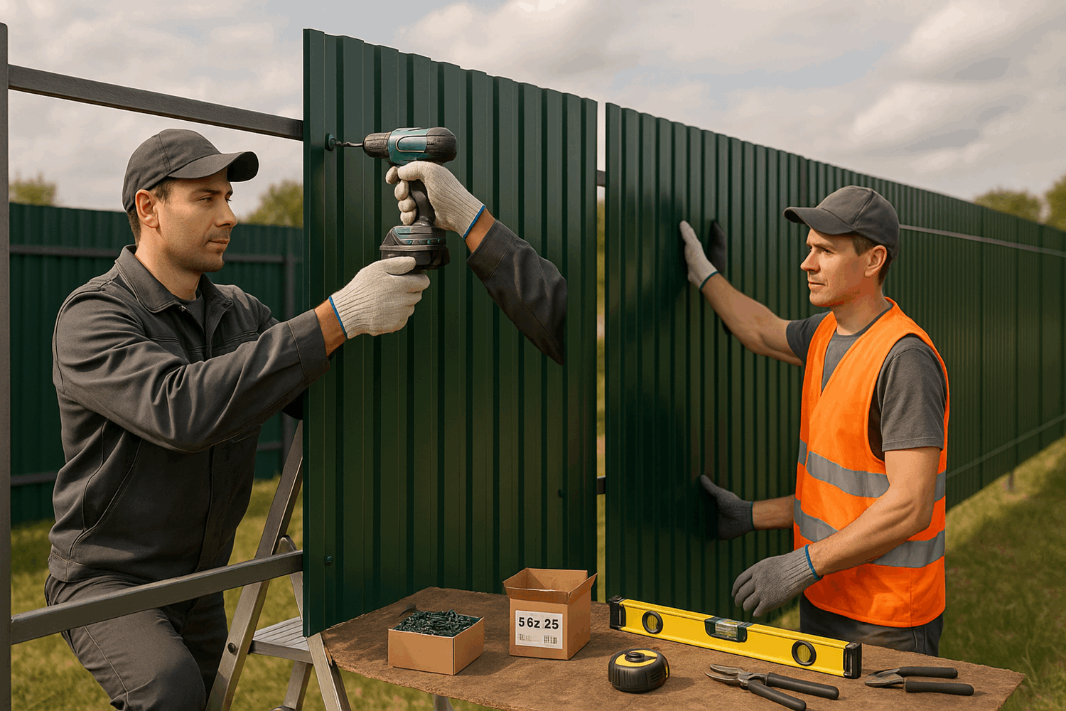  Монтаж профлиста пошагово