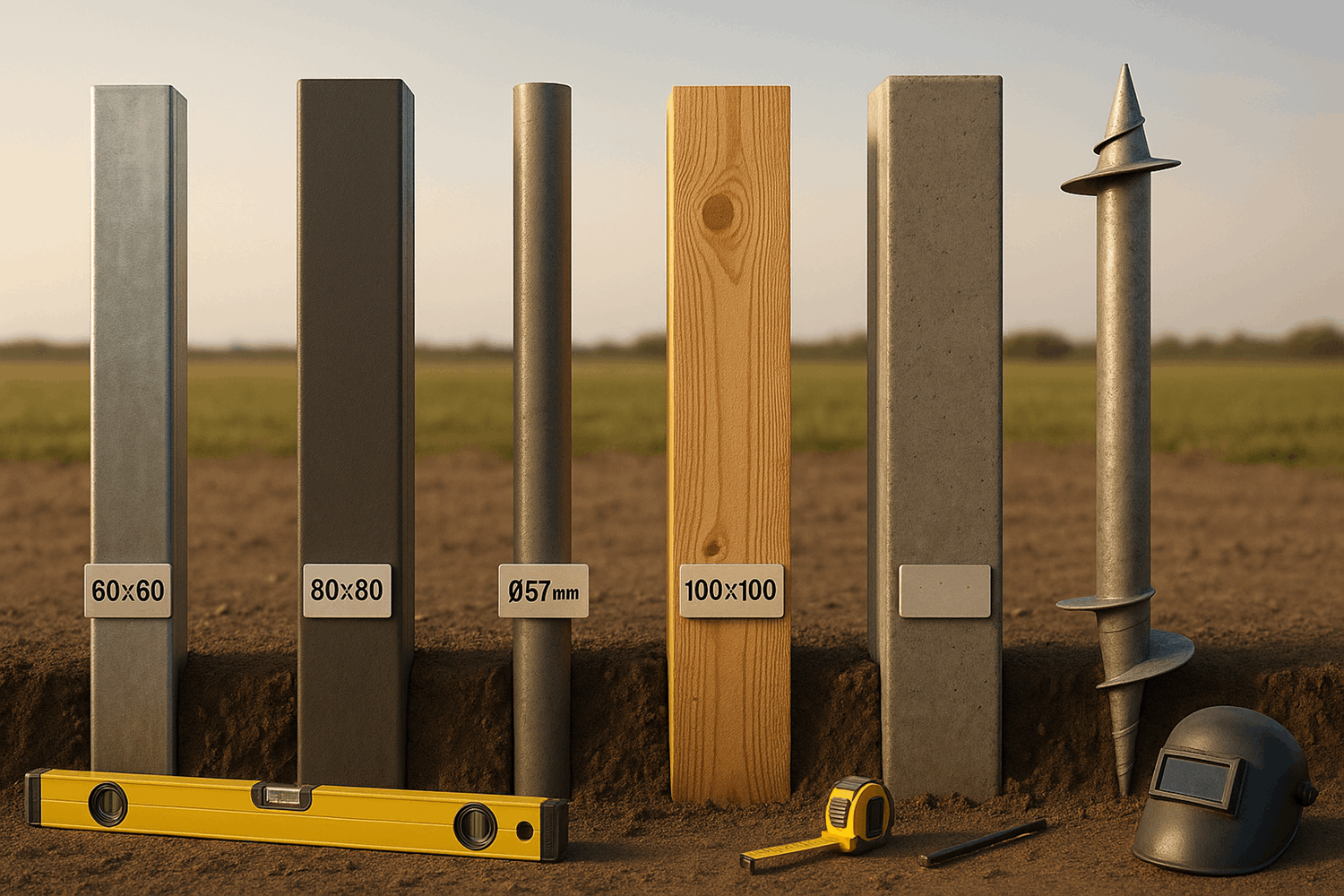  Опорные столбы — виды и цены