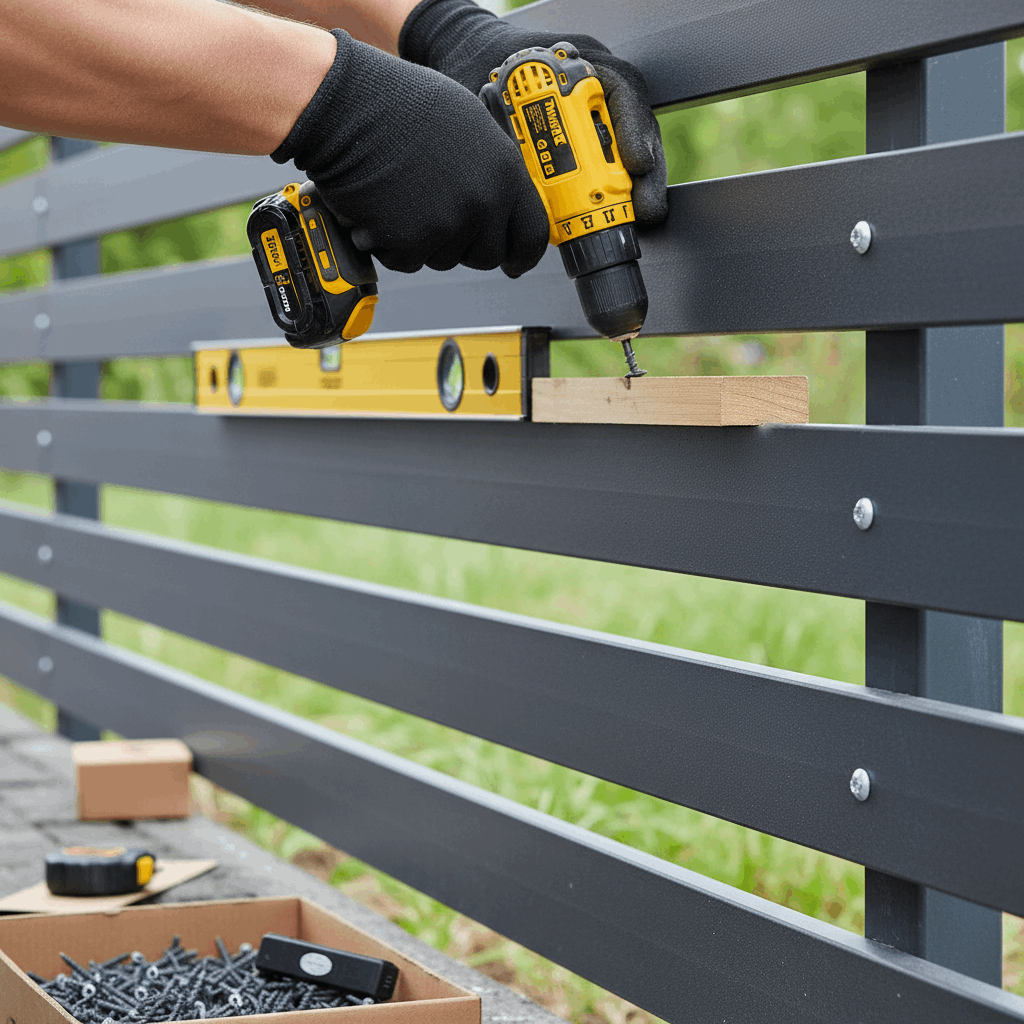  Монтаж горизонтальных планок