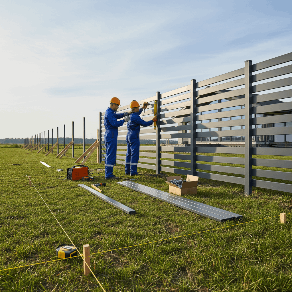 Пошаговый монтаж забора: от разметки до финиша