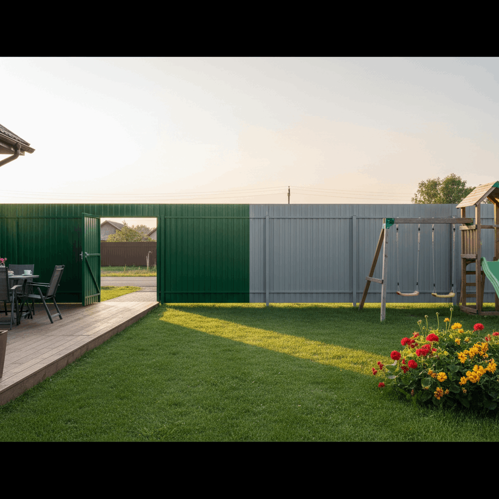  Вид забора изнутри участка — на что обратить внимание