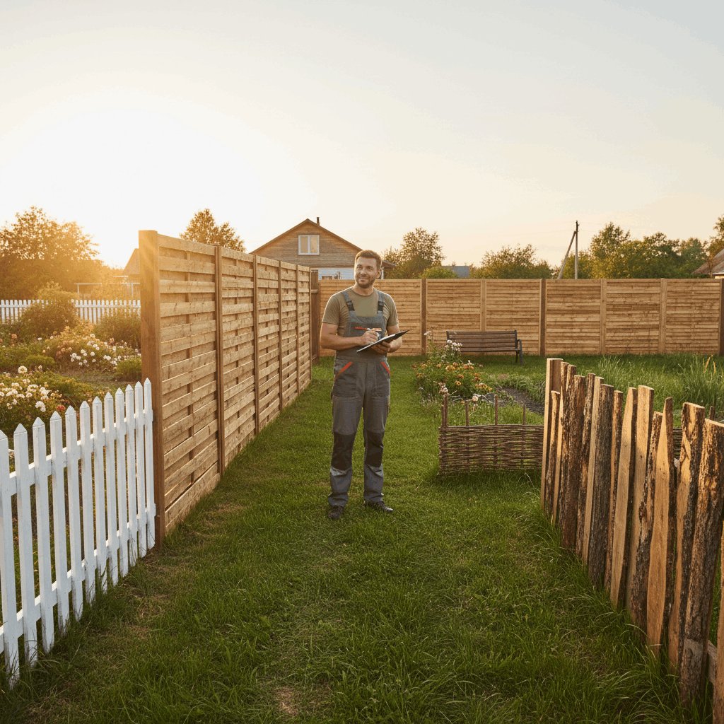 Виды деревянных заборов: фото и описание