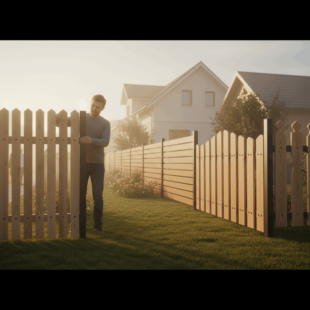  Забор из штакетника: 25+ фото идей