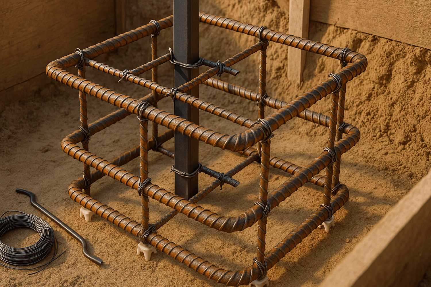  Шаг 5. Армирование фундамента