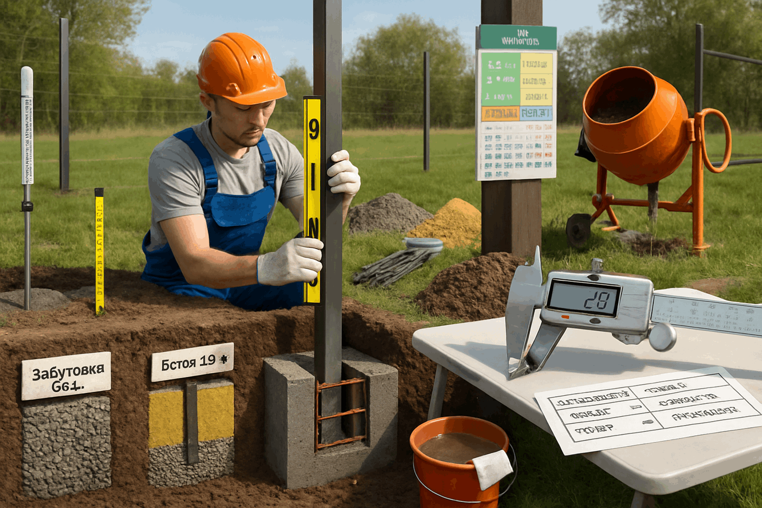 Особенности установки: фундамент, столбы, сезонность