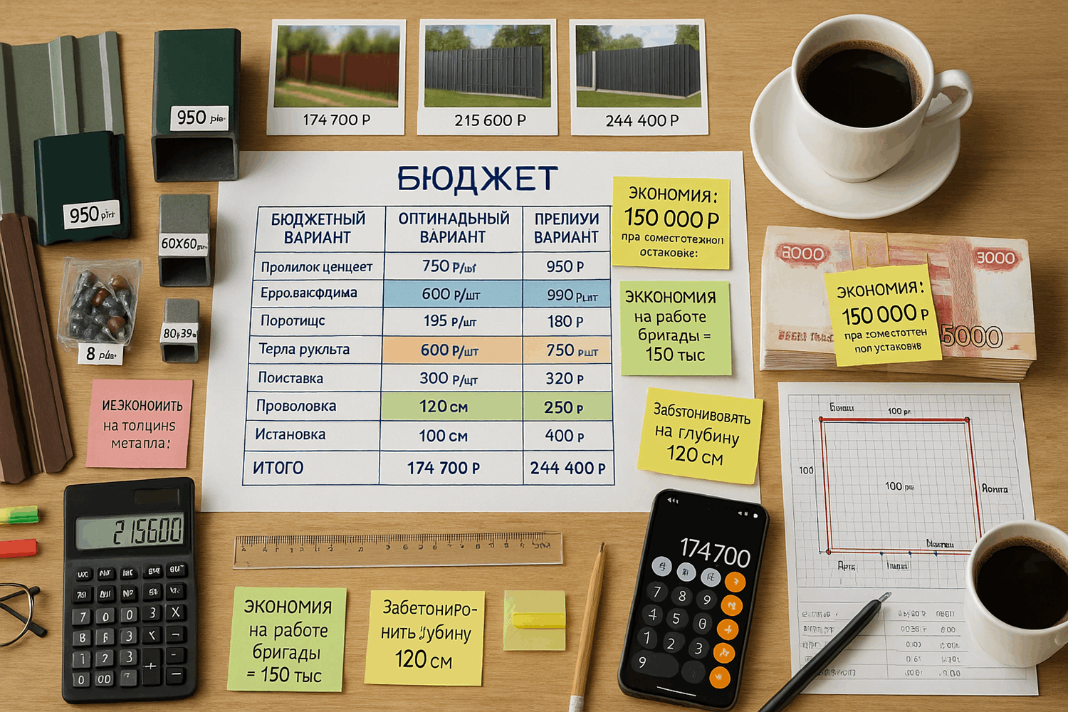 Сколько стоит забор: реальные цены 2026 года