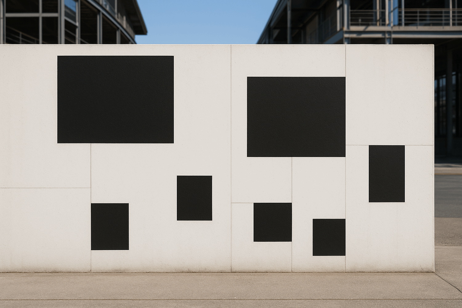  Цветовые блоки в стиле модерн