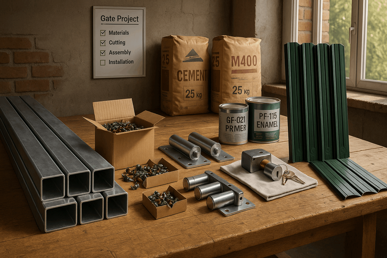 Материалы и инструменты — готовим всё заранее